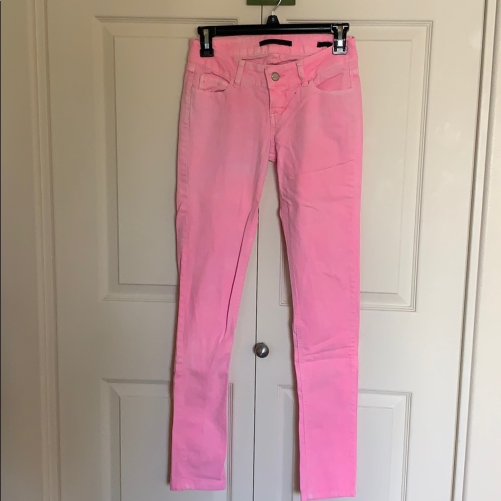 Light pink skinny jeans